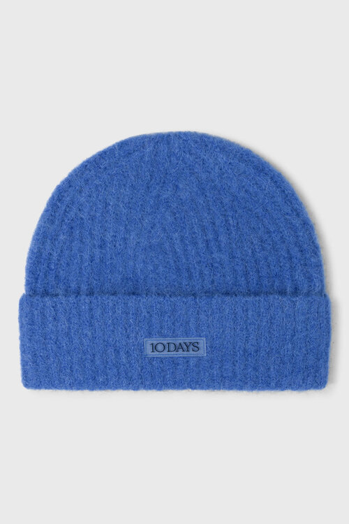 10Days hairy beanie blauw