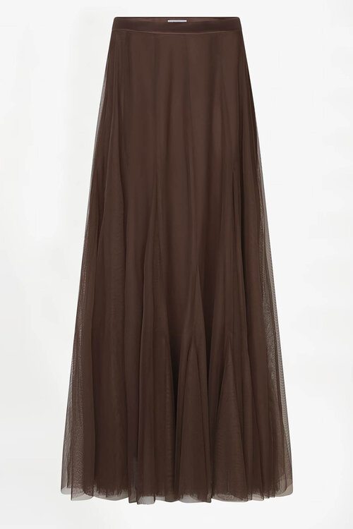 Dante 6 Bruine Taryn tulle maxi skirt
