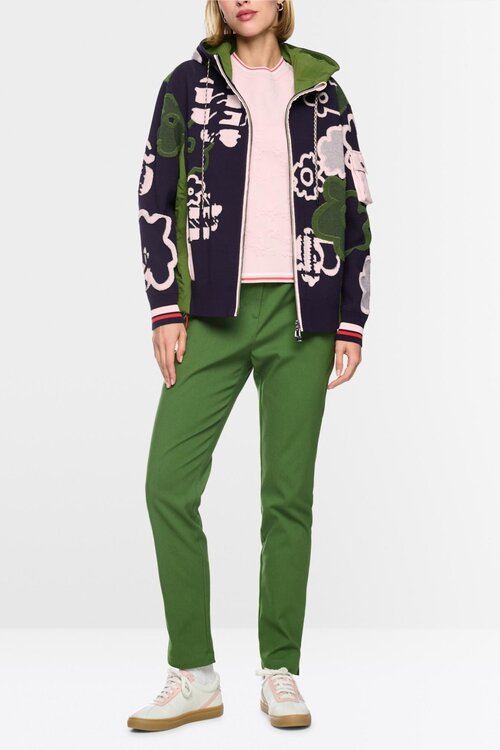 Marc Cain Vest bloemenprint groen