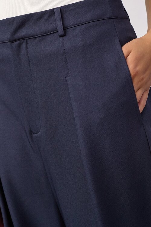 Co'couture Luna Pleat Pants navy