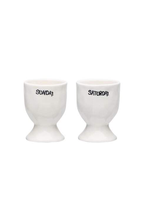 Anna & Nina Weekend Egg Cup set of 2
