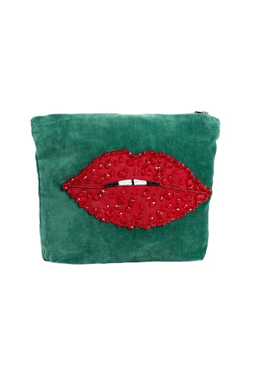 Anna & Nina Beaded Pout Wash Bag
