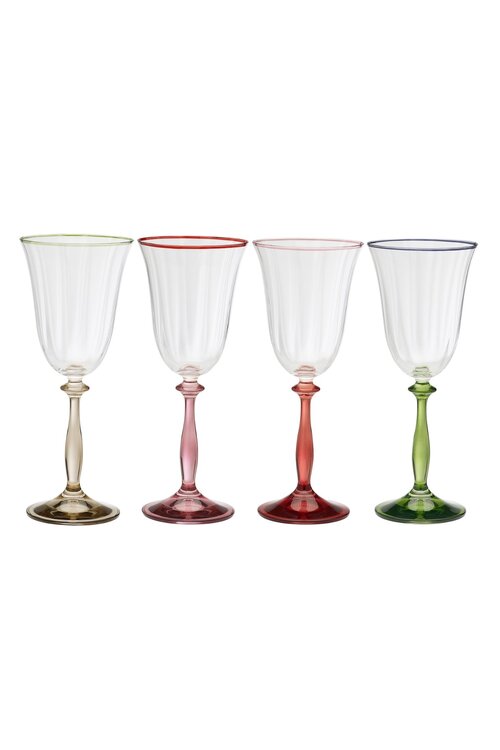 Anna & Nina Toast & Tales Wine Glass set 4