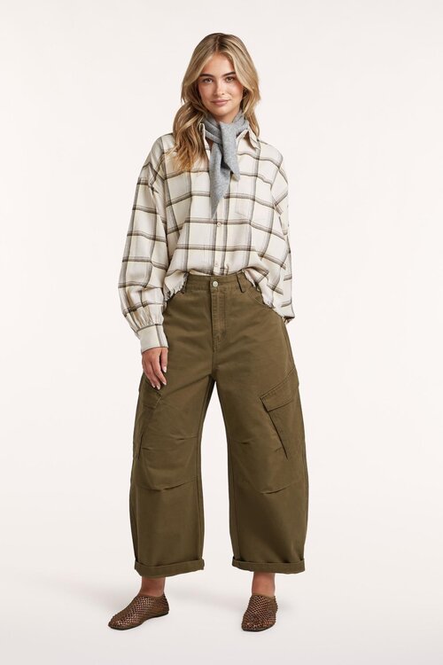Circle Of Trust DILAN ruit blouse offwhite