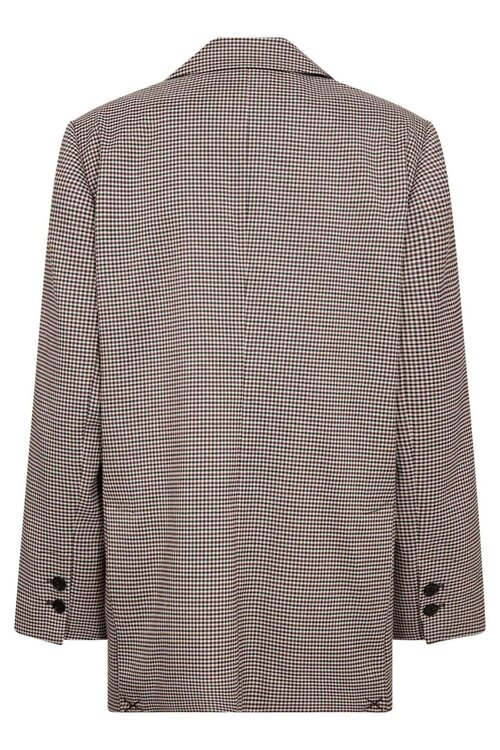 Co'couture Mida ruiten blazer bruin
