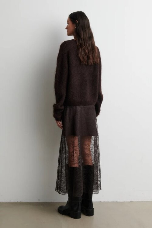 Second Female Andrea Cardigan bruin