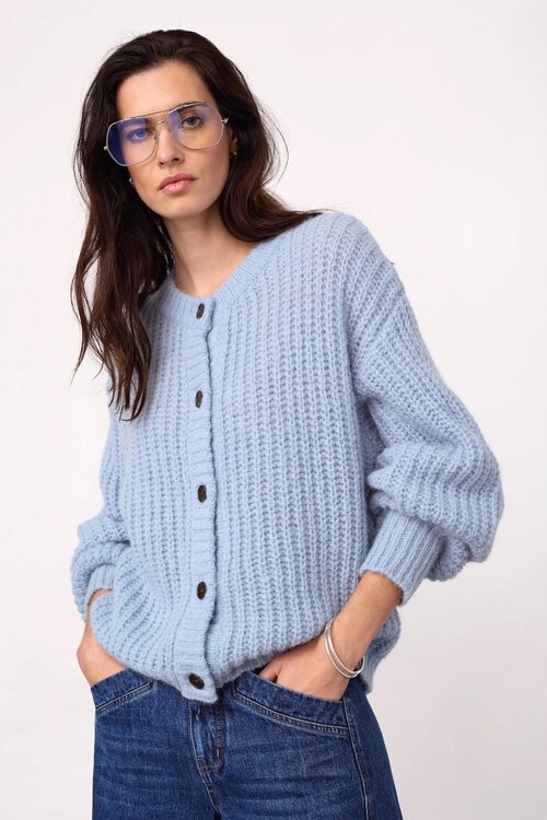 Co'couture Raina Knit Vest blauw