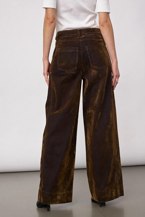 Co'couture Teffy Wide Leg Jeans kaki