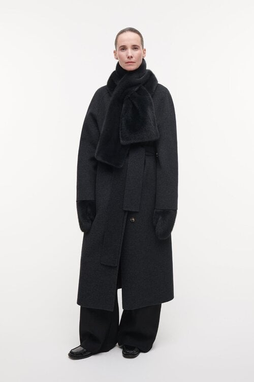 Studio AR by Arma Evalyn faux mink wanten grijs