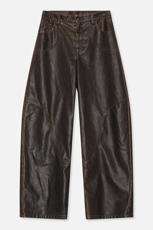 Baum Und Pferdgarten Napolen Faux Leren Broek bruin