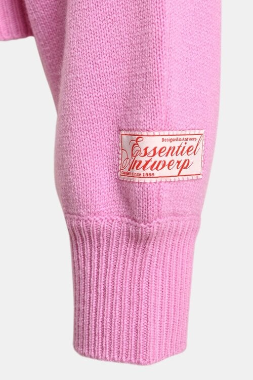 Essentiel Antwerp Trui met boothals pink