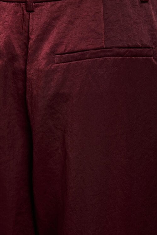 Essentiel Antwerp Wide leg pantalon bordo