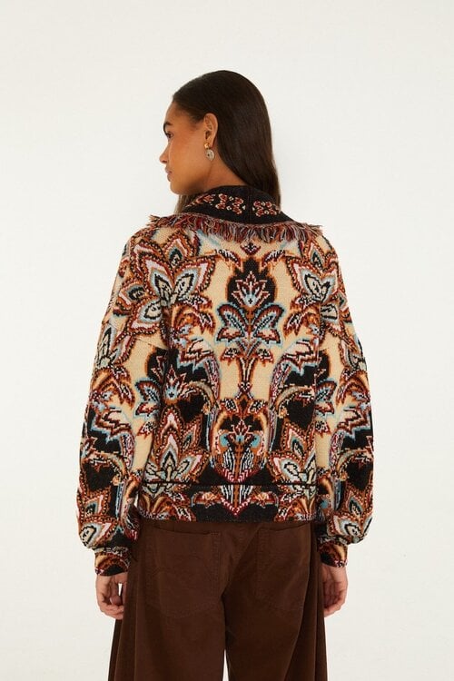 Farm Rio Tapestry print vest multicolor