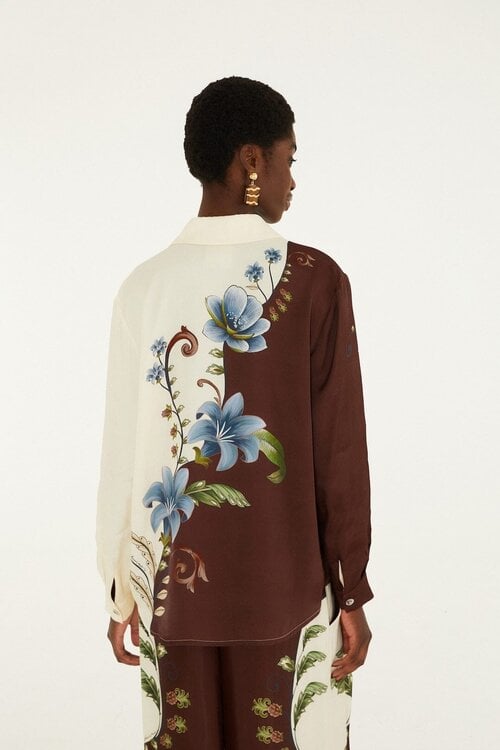 Farm Rio Milena blouse print off white