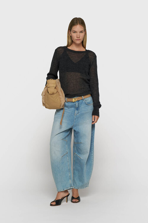 10Days slim thin knit sweater antra