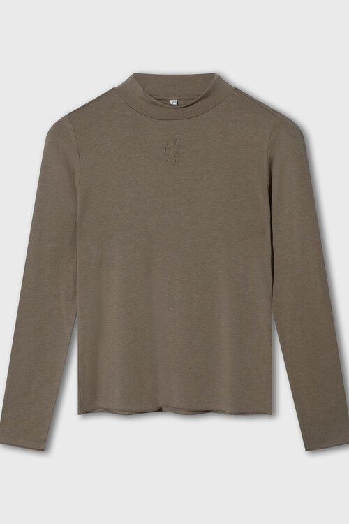 10Days turtleneck tee modal bruin