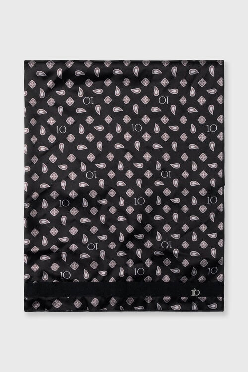 10Days fluid paisley scarf zwart