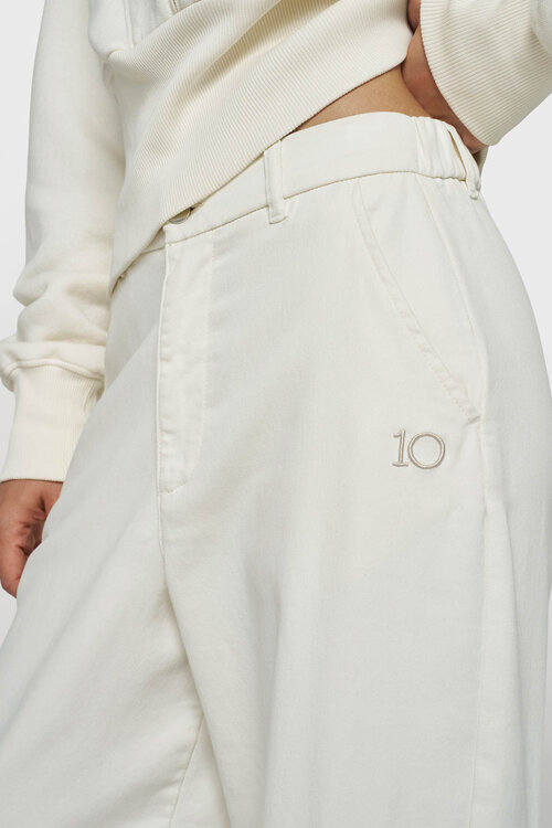 10Days cargo pants fringe parelwit