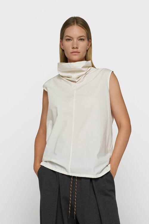 10Days drape top fleece ecru