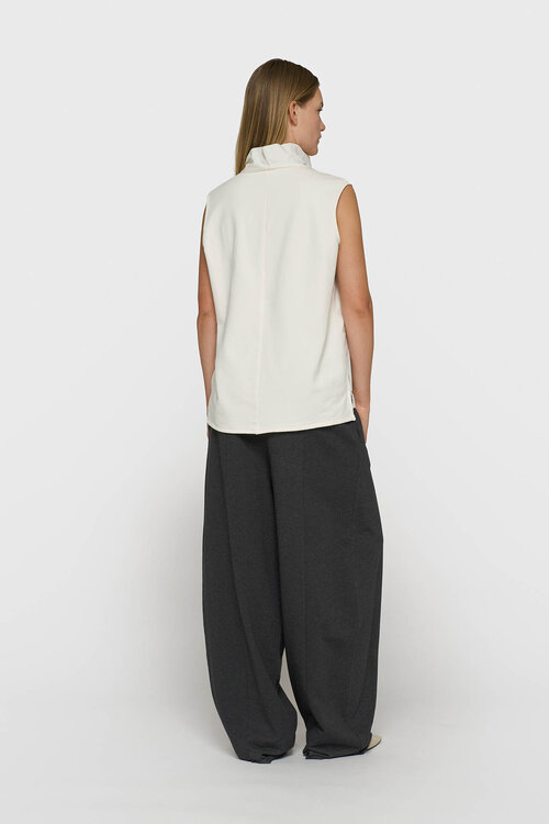 10Days drape top fleece ecru