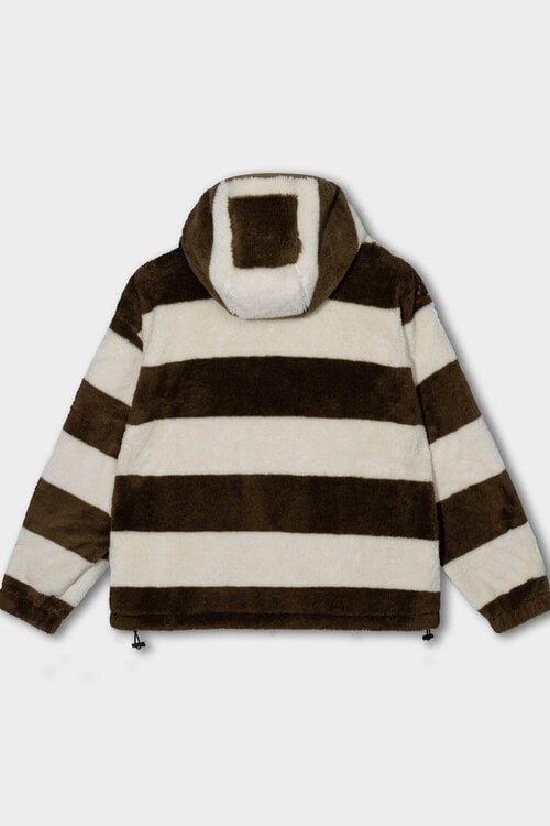 10Days teddy zip hoodie stripes bruin