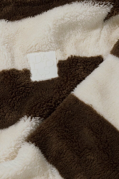 10Days teddy zip hoodie stripes bruin