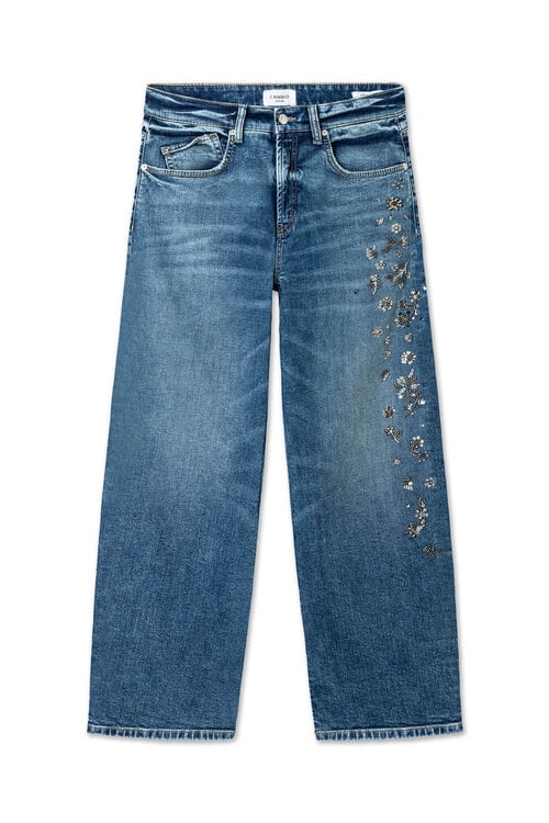 Cambio Baggy Jeans Strass