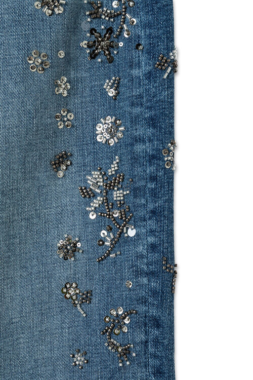 Cambio Baggy Jeans Strass