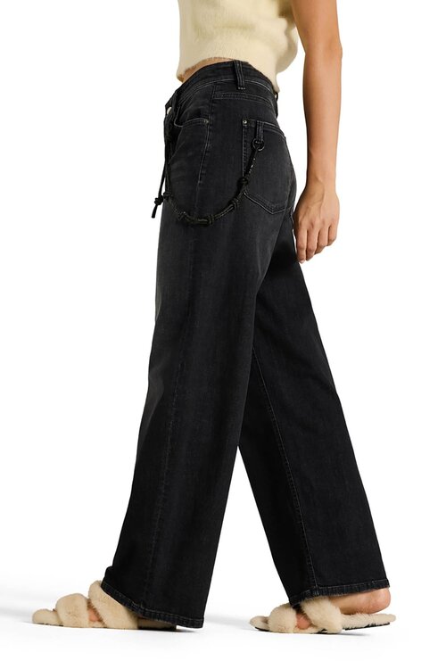 Cambio Baggy Wide Leg Jeans