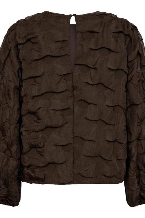 Co'couture Faren blouse bruin