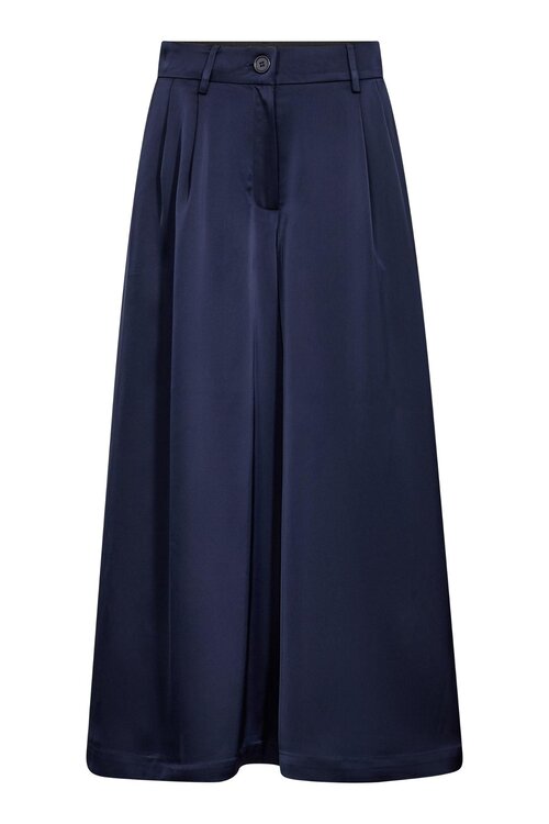 Co'couture Safira wijde broek blauw