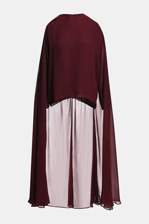 Essentiel Antwerp Blouse met cape Bordo
