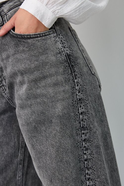 Co'couture Vicky wide leg jeans zwart