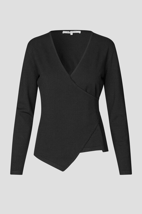 Second Female Stina Wrap Knit zwart