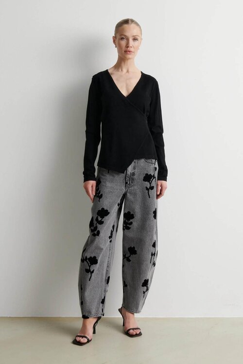 Second Female Stina Wrap Knit zwart
