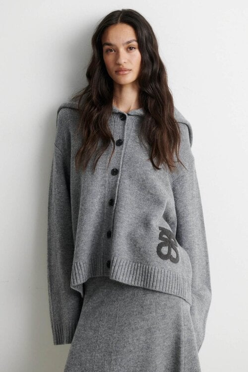 Second Female Alpha Knit vest grijs