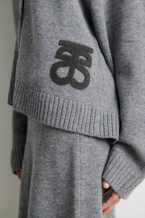 Second Female Alpha Knit vest grijs