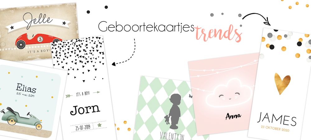 de leukste Geboortekaartjes trends de leukste Geboortekaartjes trends