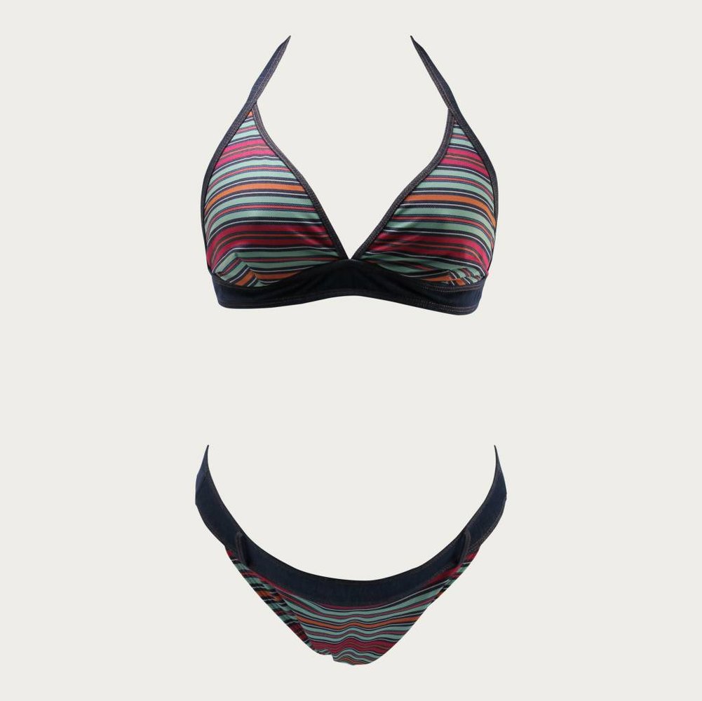 Pez D'or ZwangerschapsBikini Collored Stripe