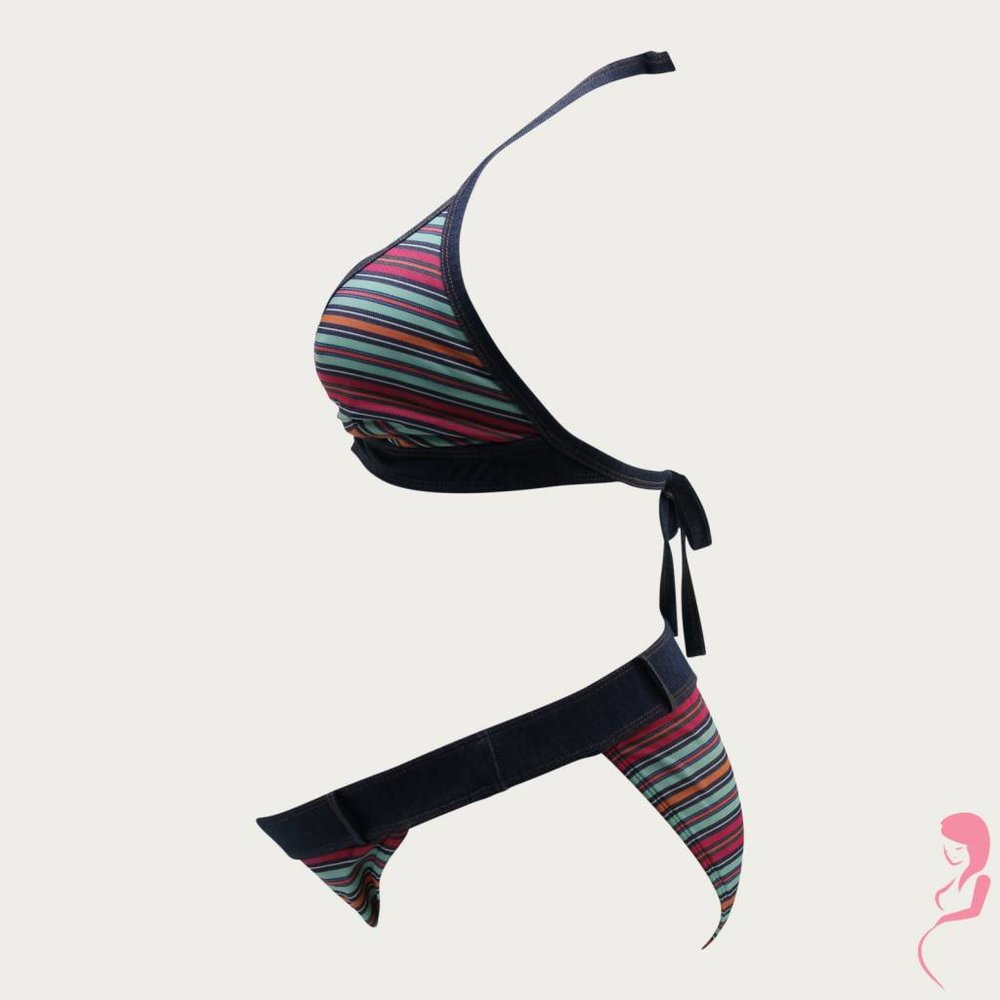 Pez D'or ZwangerschapsBikini Collored Stripe