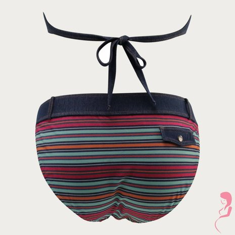 Pez D'or ZwangerschapsBikini Collored Stripe