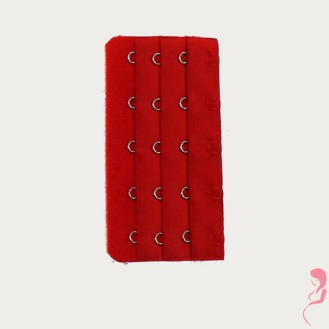 Op en Top Beha / Corset Verlengstuk / Verlenger 5 Haaks Rood (per stuk) Op en Top Beha / Corset Verlengstuk / Verlenger 5 Haaks Rood (per stuk)