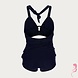Petit Amour ZwangerschapsTankini Sexy Black Petit Amour ZwangerschapsTankini Sexy Black