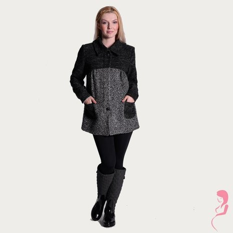 Op en Top Zwanger Gebreide ZwangerschapsWinterjas