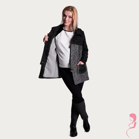 Op en Top Zwanger Gebreide ZwangerschapsWinterjas