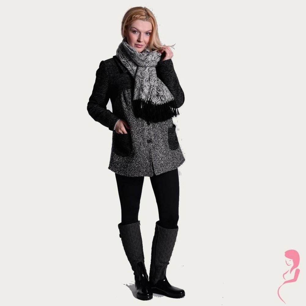 Op en Top Zwanger Gebreide ZwangerschapsWinterjas