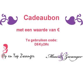 Op en Top Zwanger Cadeaubon