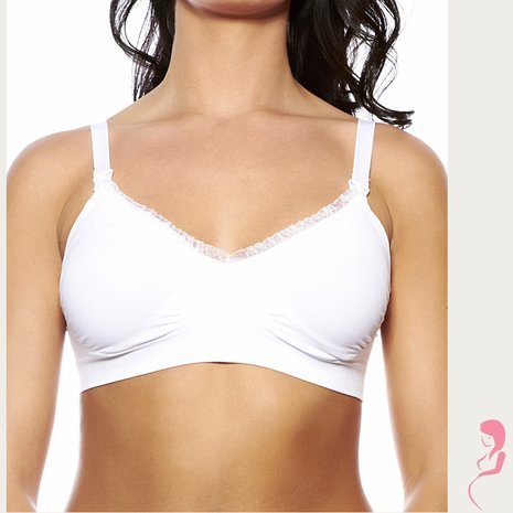 Boob Zwangerschapsbh / Voedingsbh Fat food White Boob Zwangerschapsbh / Voedingsbh Fat food White