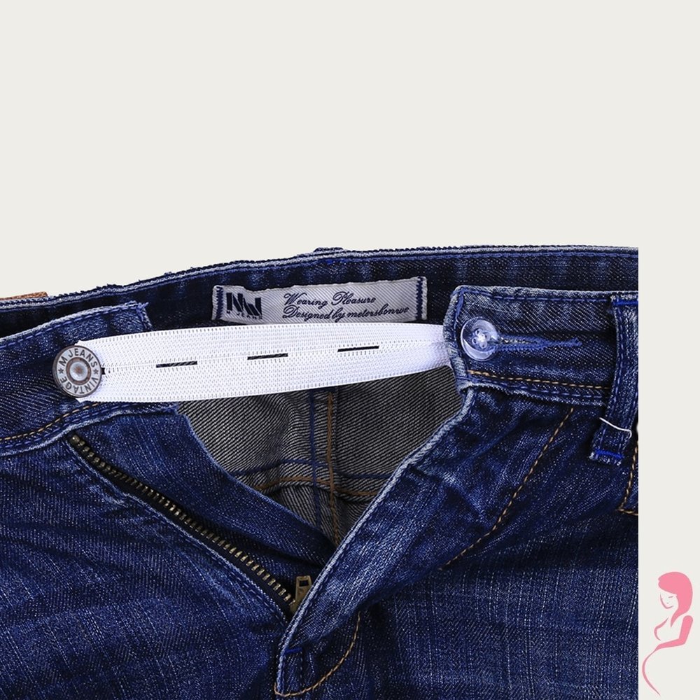 Op en Top Broek Verlengstuk / Verlenger Wit