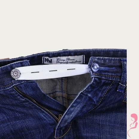 Op en Top Broek Verlengstuk / Verlenger Wit